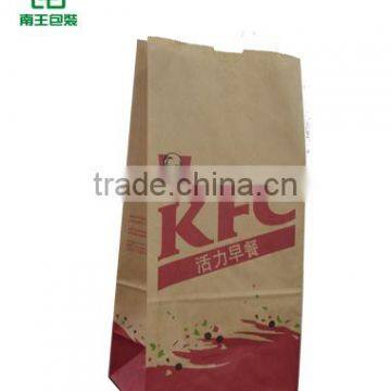 Food grade paper bag SOS paper bag, sharp bottom paper bag, takeaway paper bag