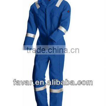 EN533 Men's 100% Cotton Industrial FR Safety Coveralls Jumpsuit