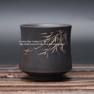 Handmade Tea Cup Bamboo Carving Tea Cup photo-4