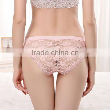 Hot Sale Girls Briefs Sexy Transparent Lace Panties Mature Underwear photo-2
