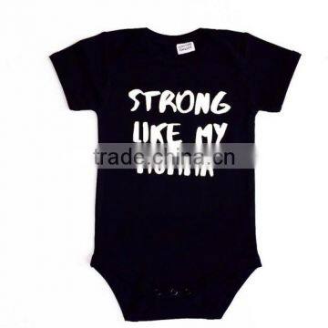 2017 new arrival Children clothing custom OEM wholesale for boys and girls black printed short sleeve cotton Cheap t shirt kids