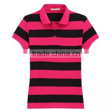 China Factory New Design Custom Color Combination Women Polo Shirts photo-2