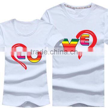 2016 Wholesale Love Printing T-Shirt For Couple