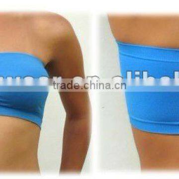 seamless strapless tube bra