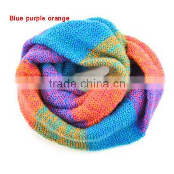 Moq.1pc High Quality 5 Color Choice Fashion Stitching Neckwear Lovely Magic Muffler Scarves photo-3