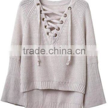 EY0851S New Style 2016 Women Fashion V-Neck Knitted Pullover Sweater photo-3