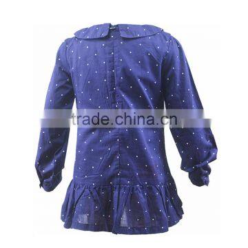 White Polka Dot Fashion One Piece Girls Party Dresses With Zip Closure at Back photo-3