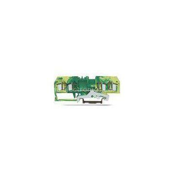 800V 32A 4 Conductor Ground Spring Terminal Block 0.2 - 4.0mm2 / 24 - 14 AWG