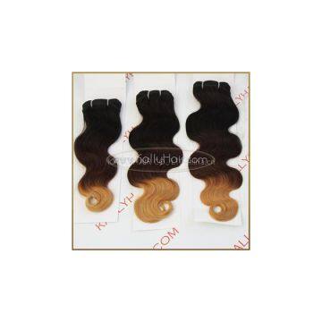 Ombre body wave hair weft