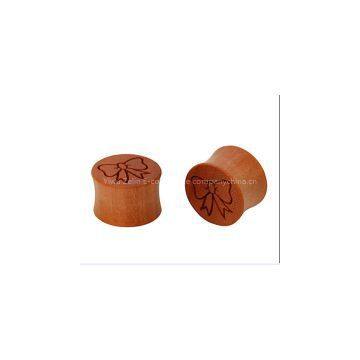 Wood Bow Saddle Plug Jewlery Wood Tunnels Piercing