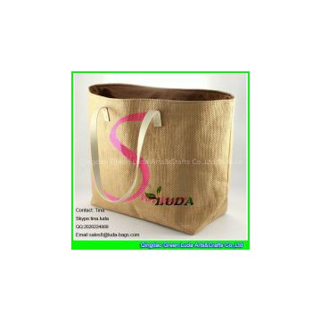 Logo Printed Lady Summer Beach Paper Straw Tote Bag