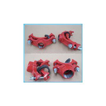 FM/UL Ductile Iron Clamp with Fnpt Branch