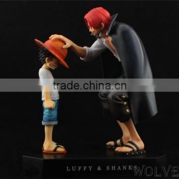 Wholesale one piece Luffy&Shanks pvc action figure