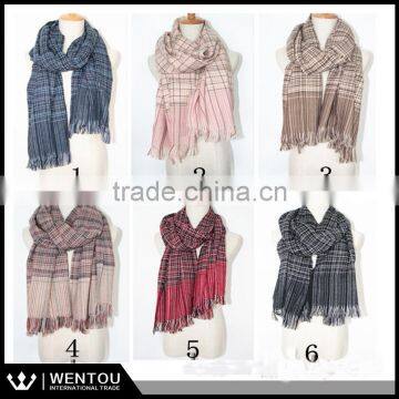 Wholesale Fashion Plaid Scarf