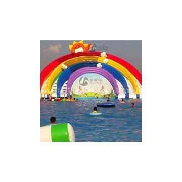 Rainbow water slide