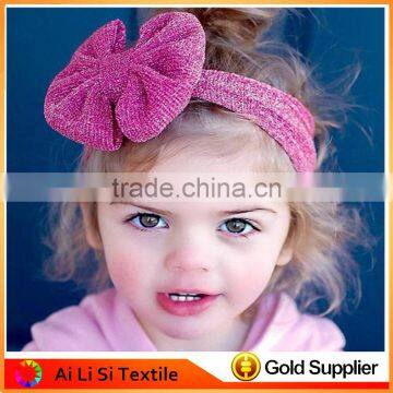 New Design Baby Big Bow Hand Band, Baby Elastic Hair Bands Wholesale, Colorful Hair Band For Babies