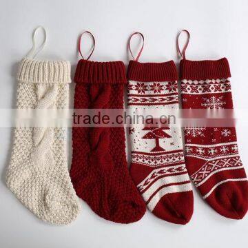 Christmas Light Decorative Socks , Knitted Christmas Boot Socks photo-2