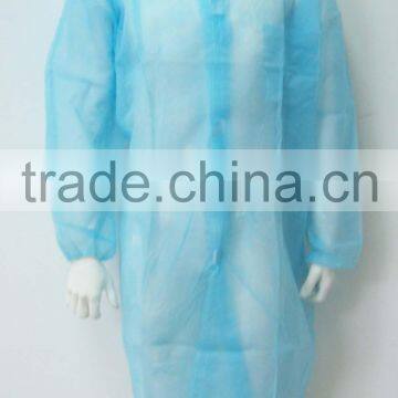 Disposable non-woven laboratory coat, chemical resistant lab coats