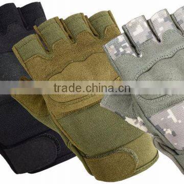 Military Tactical Police Shooting Airsoft Assault Half Finger Gloves