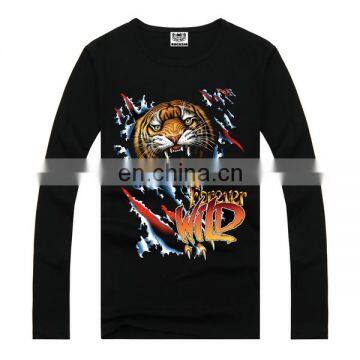 Tiger print boys printed t shirts,stylish men t shirts cheap