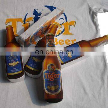 Bottle Shape Compressed T-shirt,promotional Compressed Shirt