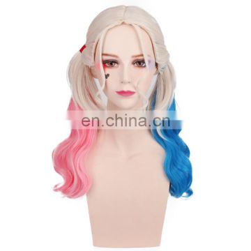 Wholesale fashion women wigs cosplay Suicide Squad Harley Quinn wigs for sale MFJ-0045