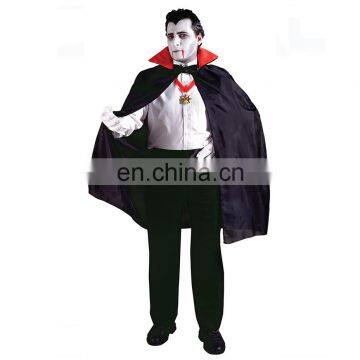 Black Vampire Cape with Stand up Collar Adult Mens Halloween Costume