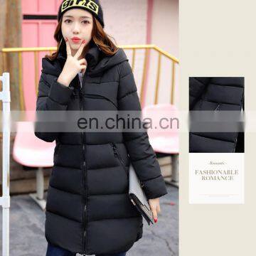 2017 Autumn and Winter New in the Long Section Was Thin Down Jacket Hooded Coat Thickening Coat