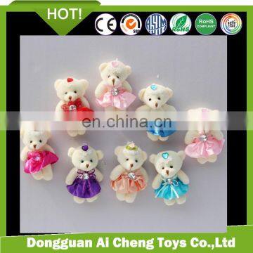 Very cheap plush bear keychain toys plush toys for giveaway