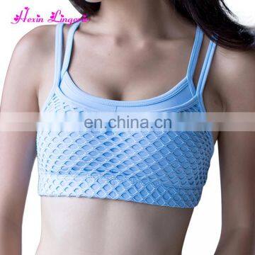 Women Cheap Babyblue Breathable Sale Sport Bra