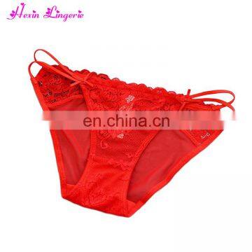 2017 Design Red See Throug Hipster Girls Transparent Briefs Sexy Panties