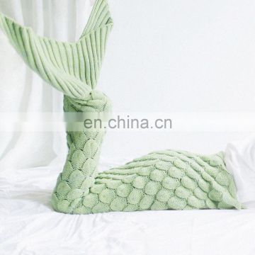 MTB-0003 knitted mermaid blanket crochet Adult sleeping bag mermaid tail blanket