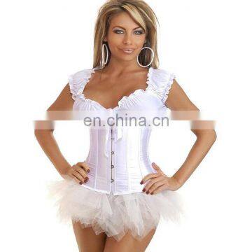 2016 Palace style white body shaper plus size long corsets#SY-0027