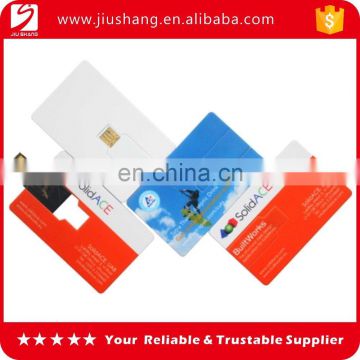 Customized plastic logo usb credit cards 8GB with cover