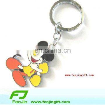 branded mouse metal souvenir keychain