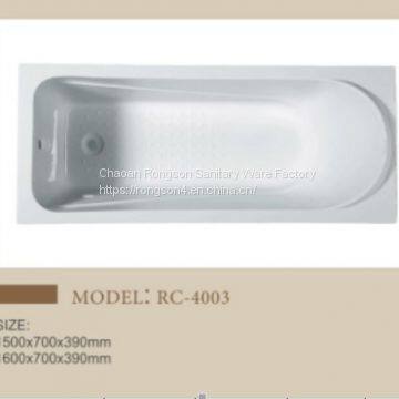 China good price white color hotel tub