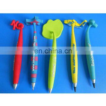 135mm 3D rubber logo design promotional ballpoint pen magnet pen