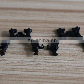 Wholesale Black Color Blank Metal Label for Clothing