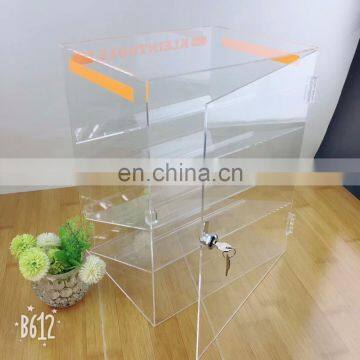 2017 new product clear acrylic display box, file organizer