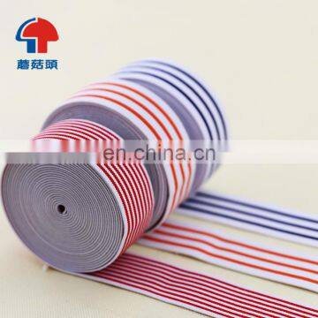 Colorful Striped Elastic Webbing Polyester Nylon Elastic Band for Hair photo-1