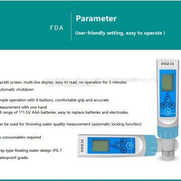 water ozone monitor for drinking water treatment