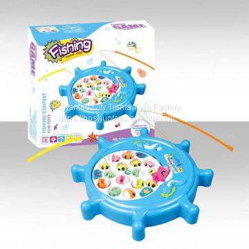 New Arrival Fishing Toys Electronic Fishing Music House Playing Toy for Kid Creative Toy Gift USB Plastic Fishing Toy
