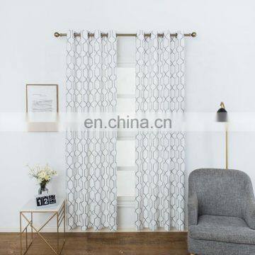 2019 American embroidery room curtain fabric 100% polyester