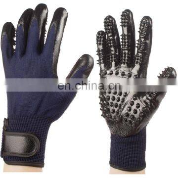 Wholesale India Manufacture Massage Hair Removal Cleaning Bath Pet Dog Cat Grooming Gloves photo-2