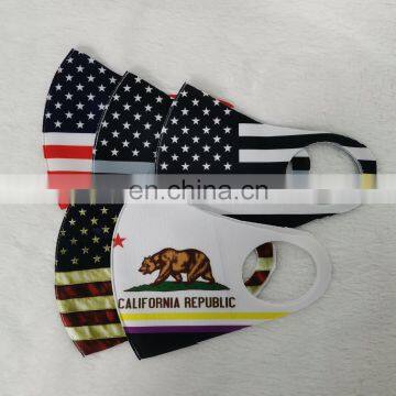 China factory palestine scarf Custom logo reusable bandana all country national flag printing face shield nice trump masker