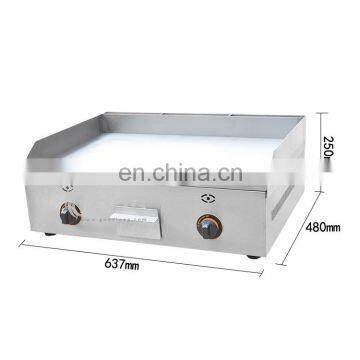 Stainless Steel Gas Griddle Commercial Table Top Gas Griddle