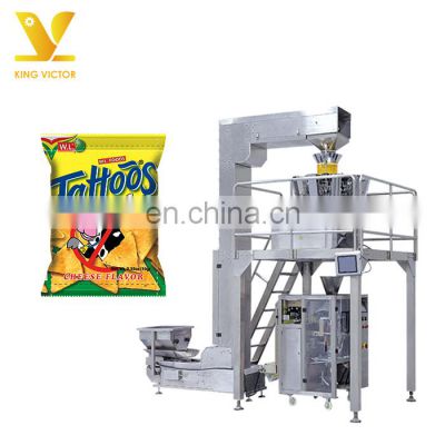 KV nitrogen sachet plantain potato chips weighing  packaging machine