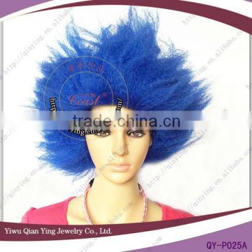 cheap dark blue carnival festival troll cosplay party wig