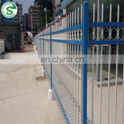 Top selling powder coated tubular fencing iron ornamental fence