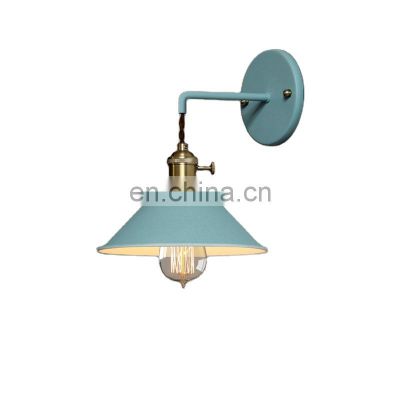 Hot Sale Macron Metal Wall Lamp Colorful Shade LED Decorative Wall Lighting For Home